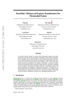 FuseMoE: Mixture-of-Experts Transformers for Fleximodal Fusion