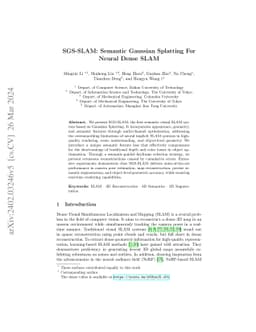 SGS-SLAM: Semantic Gaussian Splatting For Neural Dense SLAM