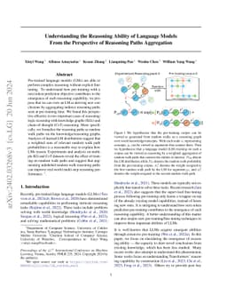 Understanding Reasoning Ability of Language Models From the Perspective
  of Reasoning Paths Aggregation