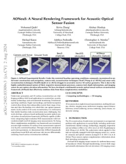 AONeuS: A Neural Rendering Framework for Acoustic-Optical Sensor Fusion
