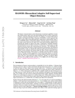 HASSOD: Hierarchical Adaptive Self-Supervised Object Detection