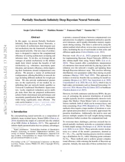 Partially Stochastic Infinitely Deep Bayesian Neural Networks