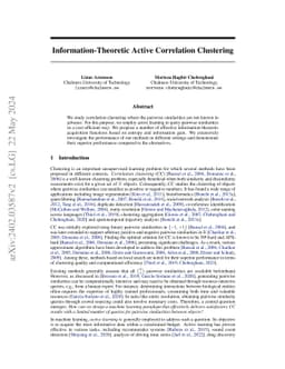 Information-Theoretic Active Correlation Clustering