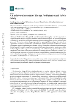 A Review on Internet of Things for Defense and Public Safety