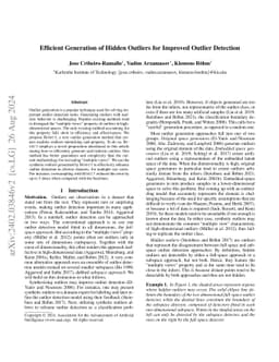 Efficient Generation of Hidden Outliers for Improved Outlier Detection