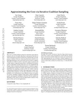 Approximating the Core via Iterative Coalition Sampling
