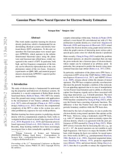 Gaussian Plane-Wave Neural Operator for Electron Density Estimation