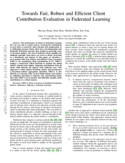 Towards Fair, Robust and Efficient Client Contribution Evaluation in
  Federated Learning