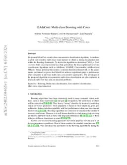 BAdaCost: Multi-class Boosting with Costs