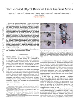 Tactile-based Object Retrieval From Granular Media