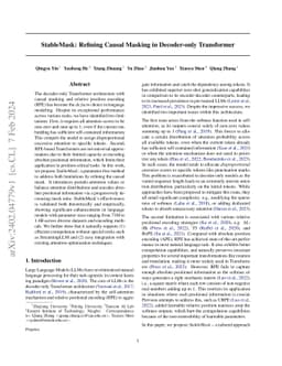 StableMask: Refining Causal Masking in Decoder-only Transformer