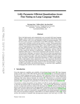 L4Q: Parameter Efficient Quantization-Aware Fine-Tuning on Large
  Language Models