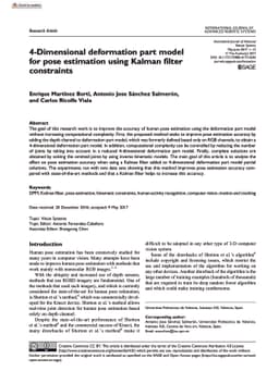 4-Dimensional deformation part model for pose estimation using Kalman
  filter constraints
