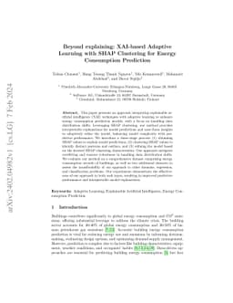 Beyond explaining: XAI-based Adaptive Learning with SHAP Clustering for
  Energy Consumption Prediction
