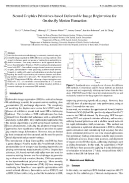 Neural Graphics Primitives-based Deformable Image Registration for
  On-the-fly Motion Extraction