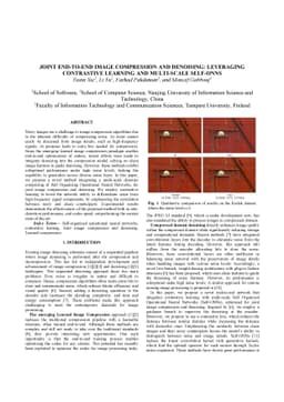 Joint End-to-End Image Compression and Denoising: Leveraging Contrastive
  Learning and Multi-Scale Self-ONNs