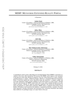 MERP: Metaverse Extended Realtiy Portal