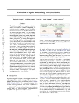 Limitations of Agents Simulated by Predictive Models