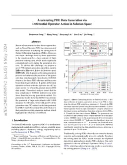 Accelerating PDE Data Generation via Differential Operator Action in
  Solution Space