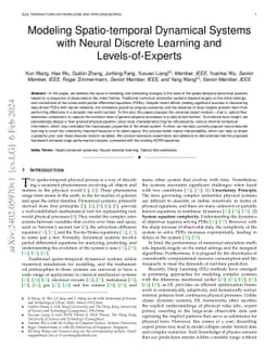 Modeling Spatio-temporal Dynamical Systems with Neural Discrete Learning
  and Levels-of-Experts