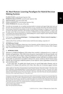 AI, Meet Human: Learning Paradigms for Hybrid Decision Making Systems