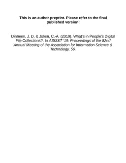 What's in People's Digital File Collections?