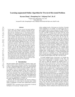 Learning-augmented Online Algorithm for Two-level Ski-rental Problem