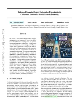 Echoes of Socratic Doubt: Embracing Uncertainty in Calibrated Evidential
  Reinforcement Learning