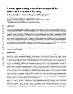 A novel spatial-frequency domain network for zero-shot incremental
  learning