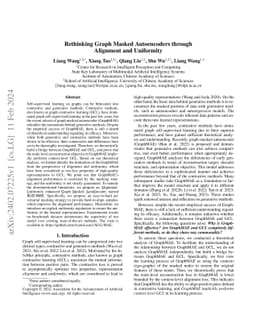 Rethinking Graph Masked Autoencoders through Alignment and Uniformity
