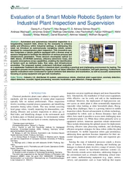 Evaluation of a Smart Mobile Robotic System for Industrial Plant
  Inspection and Supervision