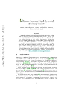 Lissard: Long and Simple Sequential Reasoning Datasets