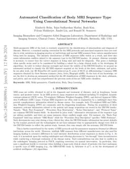 Automated Classification of Body MRI Sequence Type Using Convolutional
  Neural Networks