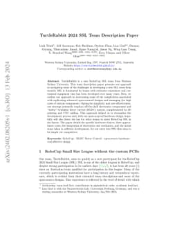 TurtleRabbit 2024 SSL Team Description Paper