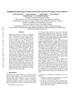 Amplifying Exploration in Monte-Carlo Tree Search by Focusing on the
  Unknown