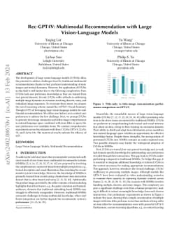 Rec-GPT4V: Multimodal Recommendation with Large Vision-Language Models