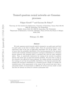 Trained quantum neural networks are Gaussian processes