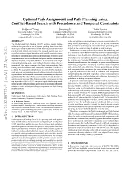 Optimal Task Assignment and Path Planning using Conflict-Based Search
  with Precedence and Temporal Constraints