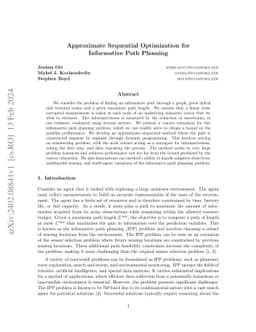 Approximate Sequential Optimization for Informative Path Planning