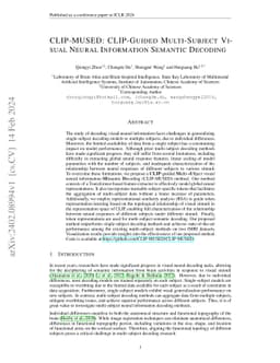 CLIP-MUSED: CLIP-Guided Multi-Subject Visual Neural Information Semantic
  Decoding