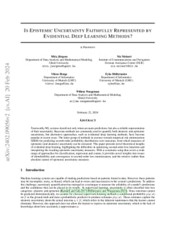 Is Epistemic Uncertainty Faithfully Represented by Evidential Deep
  Learning Methods?