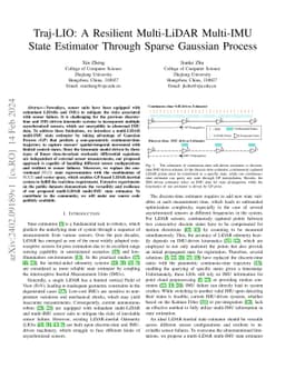 Traj-LIO: A Resilient Multi-LiDAR Multi-IMU State Estimator Through
  Sparse Gaussian Process
