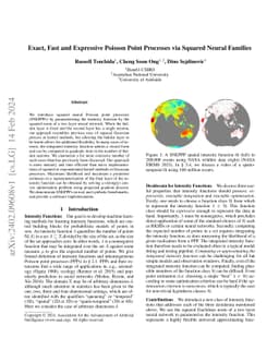 Exact, Fast and Expressive Poisson Point Processes via Squared Neural
  Families