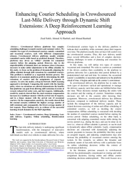 Enhancing Courier Scheduling in Crowdsourced Last-Mile Delivery through
  Dynamic Shift Extensions: A Deep Reinforcement Learning Approach