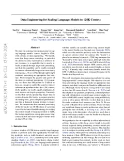Data Engineering for Scaling Language Models to 128K Context
