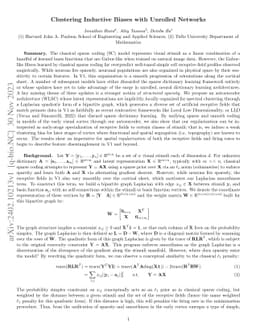 Clustering Inductive Biases with Unrolled Networks