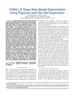 DABS-LS: Deep Atlas-Based Segmentation Using Regional Level Set
  Self-Supervision