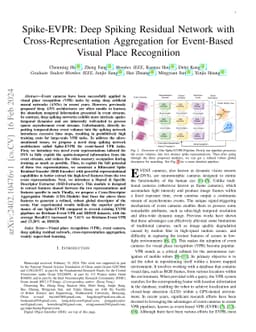 Spike-EVPR: Deep Spiking Residual Network with Cross-Representation
  Aggregation for Event-Based Visual Place Recognition