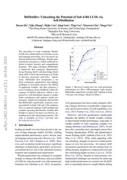 BitDistiller: Unleashing the Potential of Sub-4-Bit LLMs via
  Self-Distillation