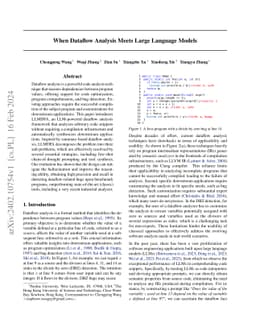 When Dataflow Analysis Meets Large Language Models